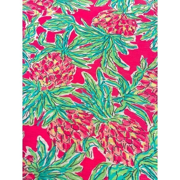 Lilly Pulitzer Spike the Punch Pineapple Print Cassie Tee T Shirt Dress Small - Picture 5 of 6